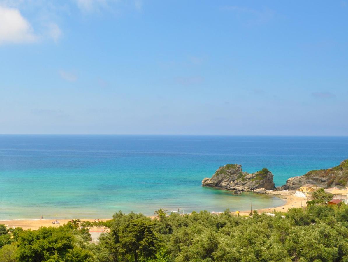 Luxury Loft Apartment With Pool - Pelekas Beach, Corfu Kültér fotó