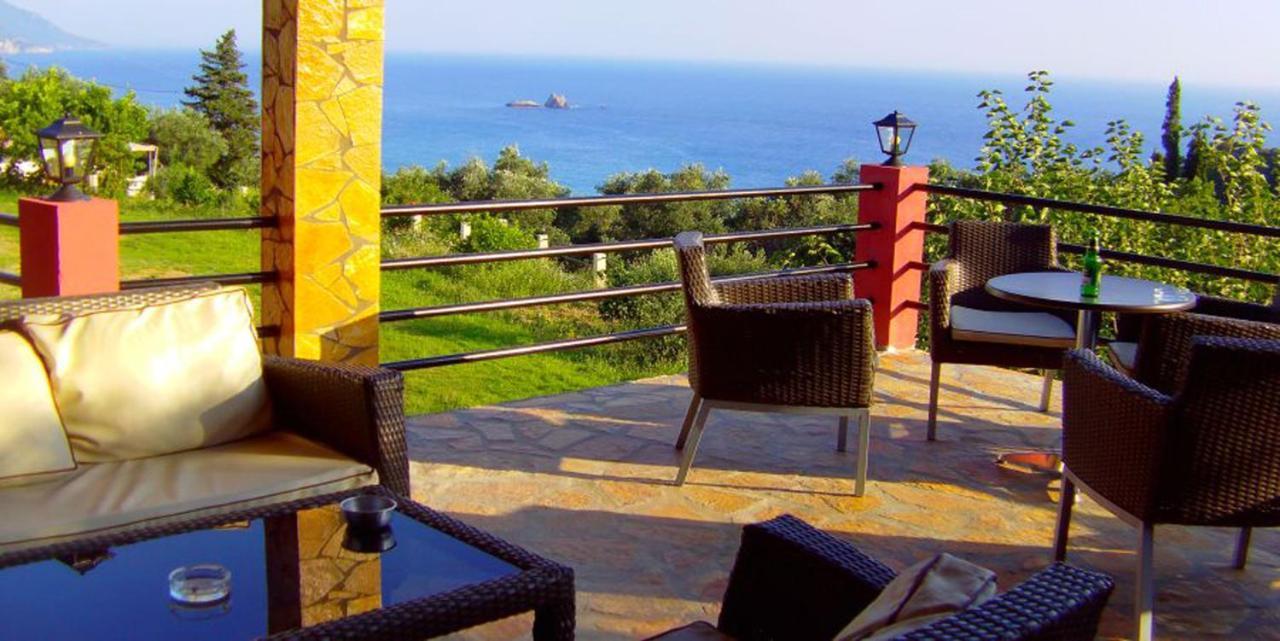 Luxury Loft Apartment With Pool - Pelekas Beach, Corfu Kültér fotó