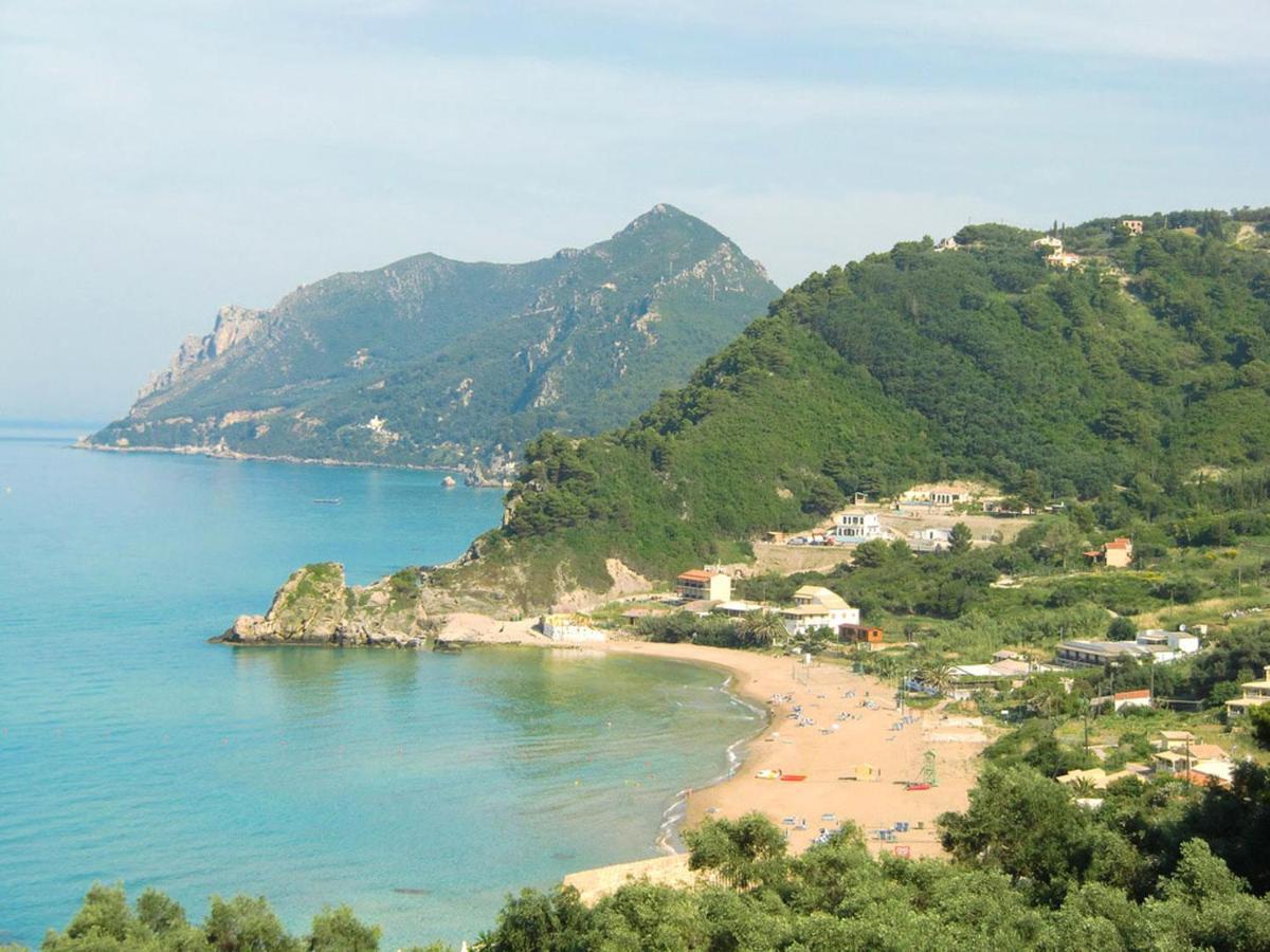 Luxury Loft Apartment With Pool - Pelekas Beach, Corfu Kültér fotó